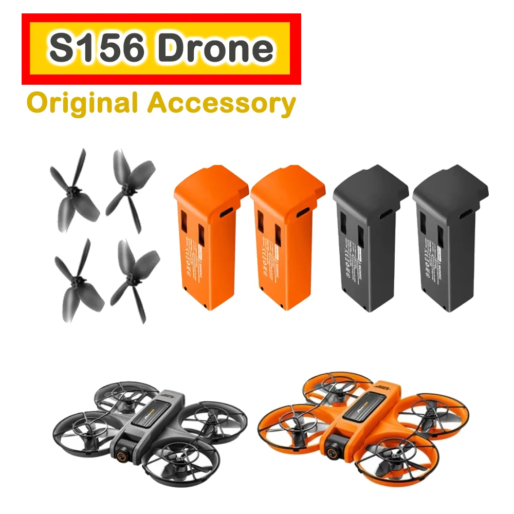 Pièce de rechange originale pour Drone professionnel S156, lame d'hélice/batterie 3.7V 1800mAh pour accessoire quadrirotor GPS S156