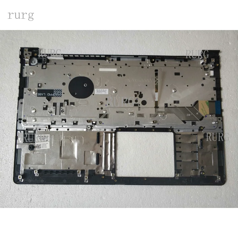 R+  For Dell Vostro15 5568 0FCN57 FCN57 C Case + Keyboard Fingerprint Hole Housing