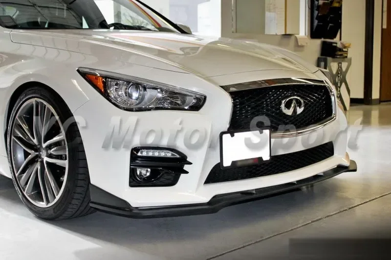 

Car Accessories Carbon Fiber ST Style Front Lip Fit For 2014-2015 Q50 Sedan Front Bumper Lip (Fit Q50S Normal Bumper)