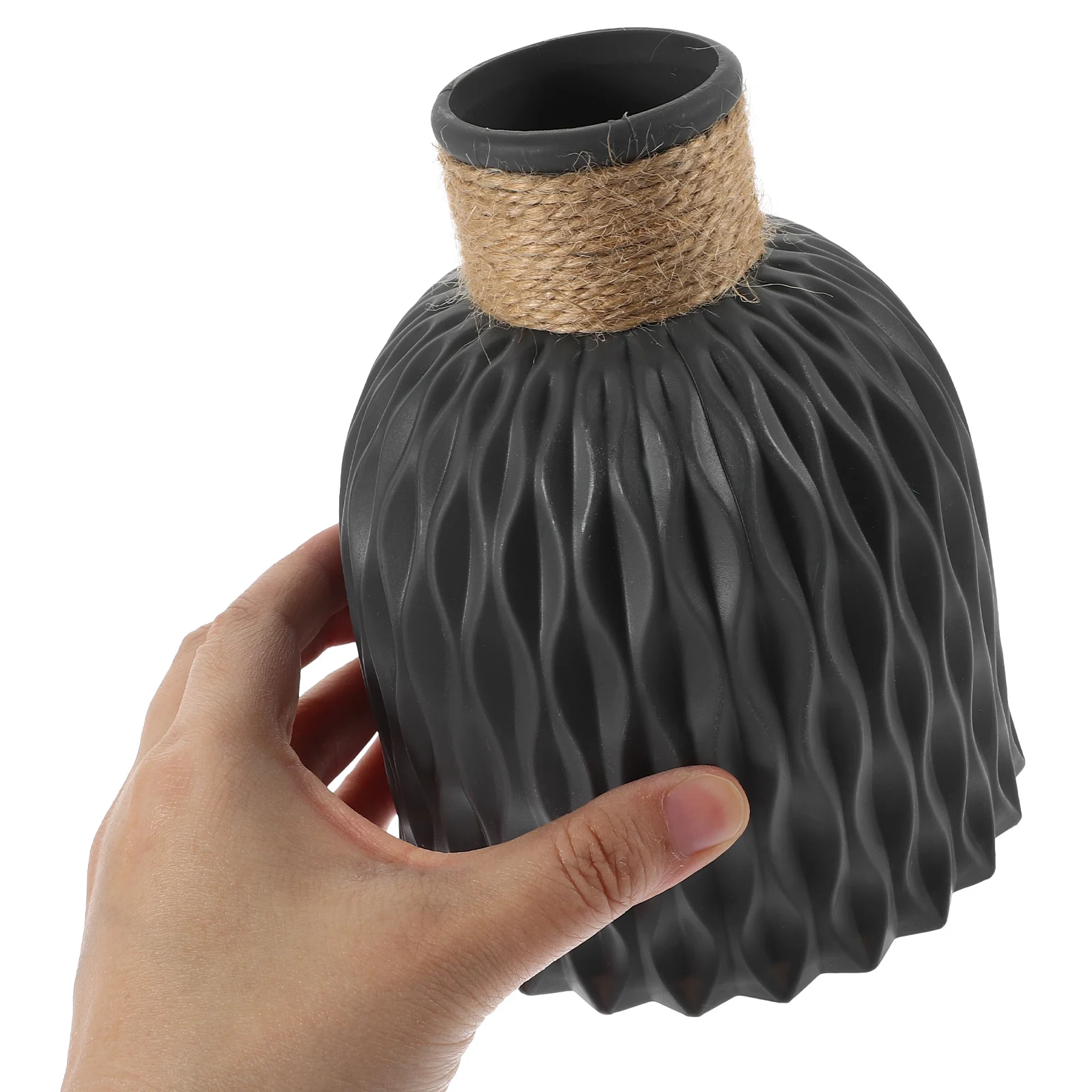 

Decorative Unbreakable Flower Vase Pineapple Grain Desktop Vase for Floral Arrangement Ornament Dried Flower Pot