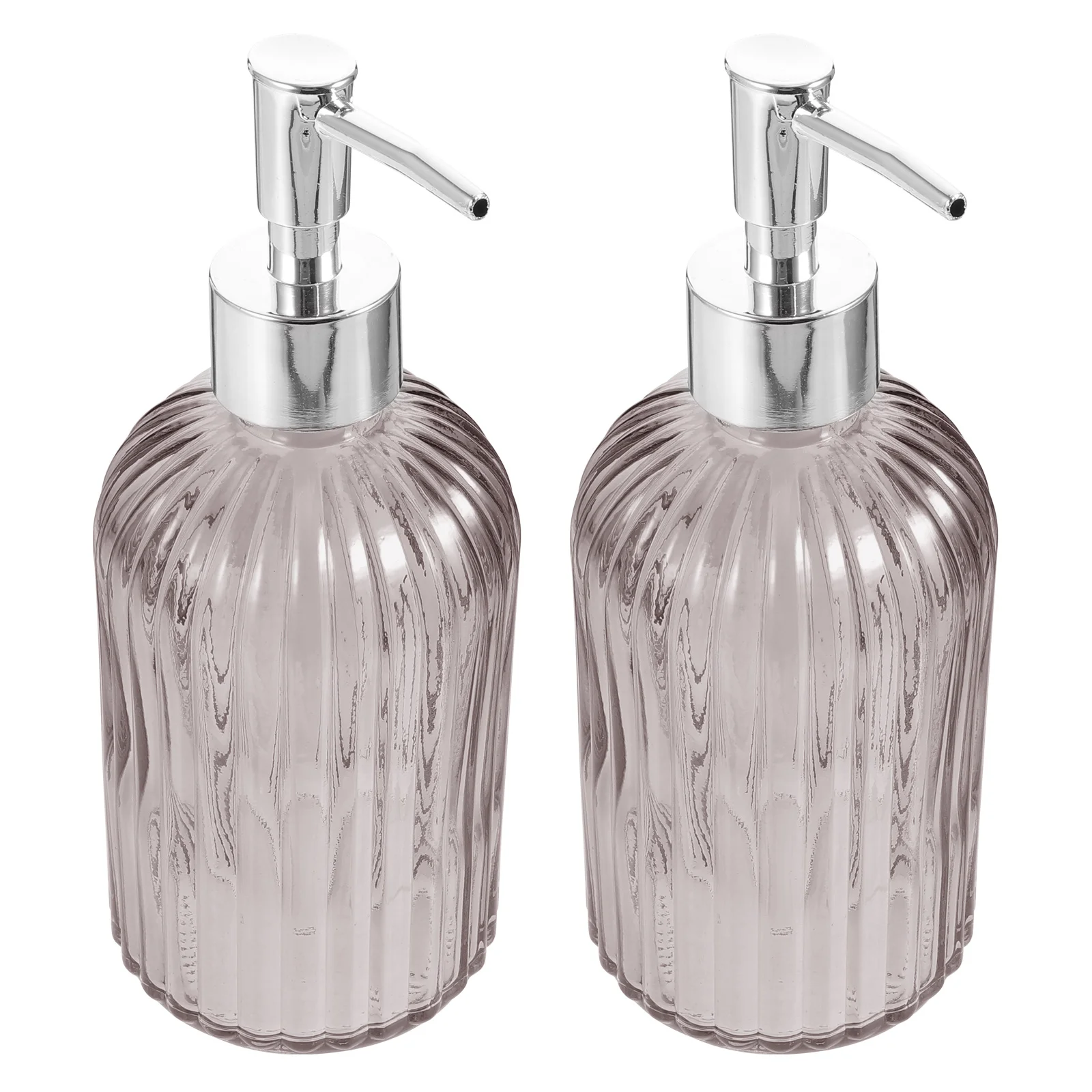 2 Stück Glas-Spenderflaschen, langlebig, für Shampoo, Lotion, Aufbewahrung, Pumpflaschen, tragbar, auslaufsicher, wiederverwendbar, Behälter für Reisen