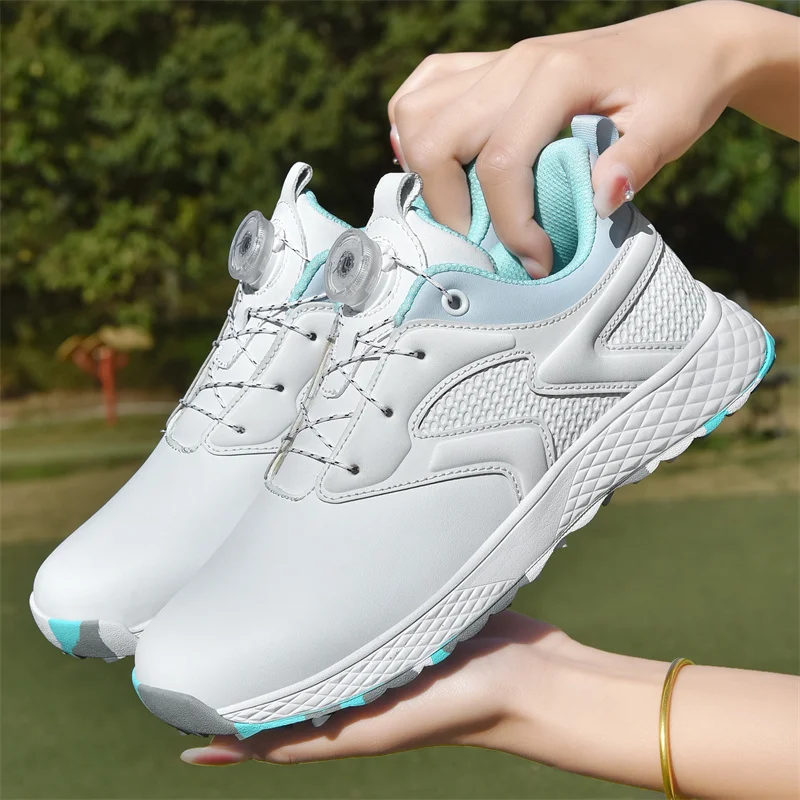 

Original Brand Golf Training for Unisex Athletic Shoes Lightweight Walking Shoes Rotating Buckle Golf Sneakers Fixed Nail Women