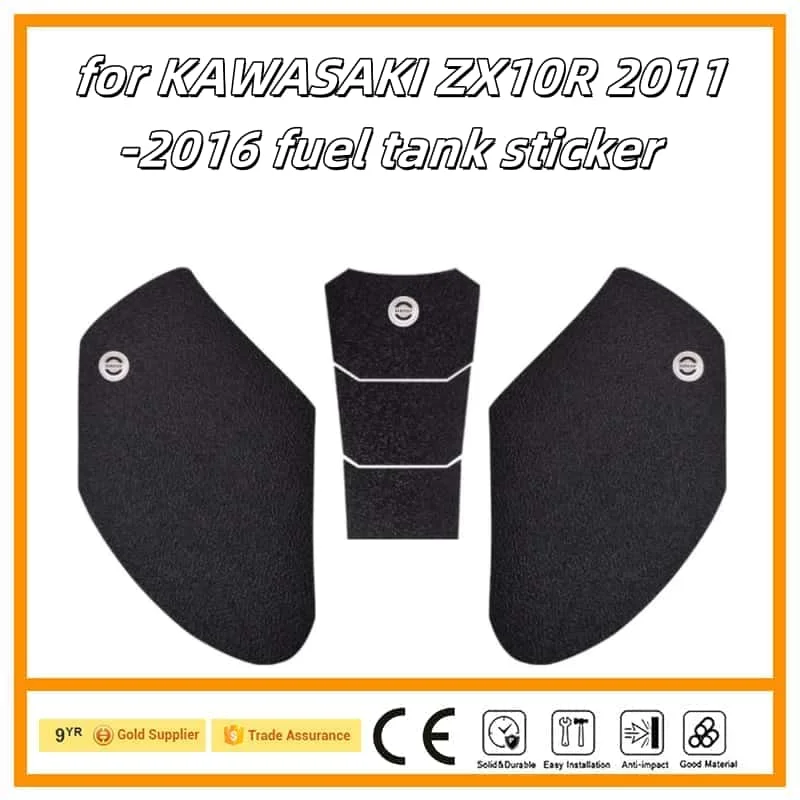 

Motorcycle Sticker Tank Non Slip Tank Traction Side Pad Protective Decal for KAWASAKI ZX10R 2011-2016 fuel tank sticker