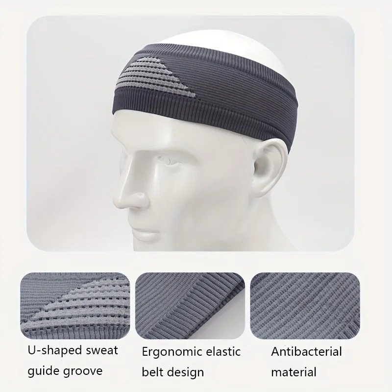 Running Headband Fitness Sweat-absorbing Breathable Anti Sweat Band Cycling Mountaineering Yoga Elastic Headband