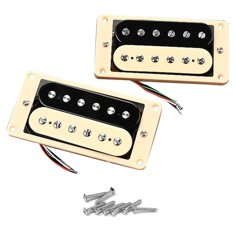 Guitar Humbuckers Pickups Two-Color Faced Double Coil Humbucker Bridge Pickups For Electric Guitar