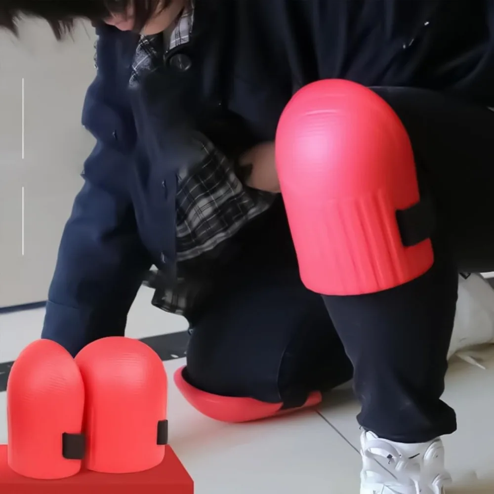 1pair Knee Pad Hard Shell Drop Resistant Silicone Pad for Mud Water Workers Tile Pasting Kneeling Work Protective Equipment