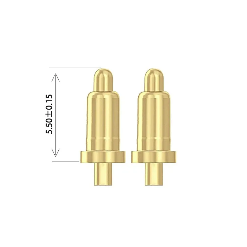Connettore ditale a molla POGOPIN H = 3,5, 4, 5, 5,5, 6,5, 7, 7, 5, 8, 8,5 9 mm Tipo pin Stilo di ricarica ad alta corrente placcato oro
