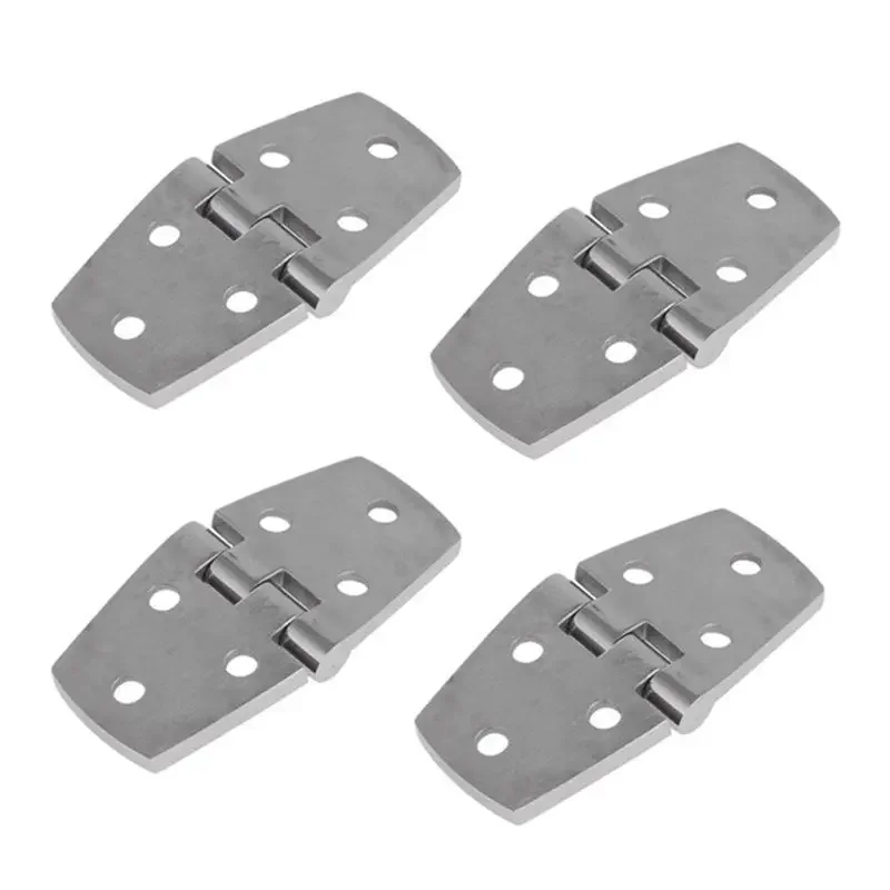 Marine 4 Pieces Stainless Steel Strap Hinge Door Hinge For Marine Boat Yacht 76 X 38 Mm Rafting Boating Accessories Boat Marine