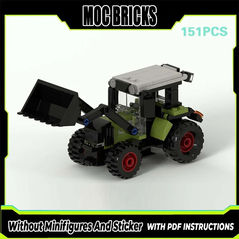 

City Car Model MOC Building Bricks Agricultural Combine Tractor Modular Technology Gifts Holiday Assemble Children Toys Suit