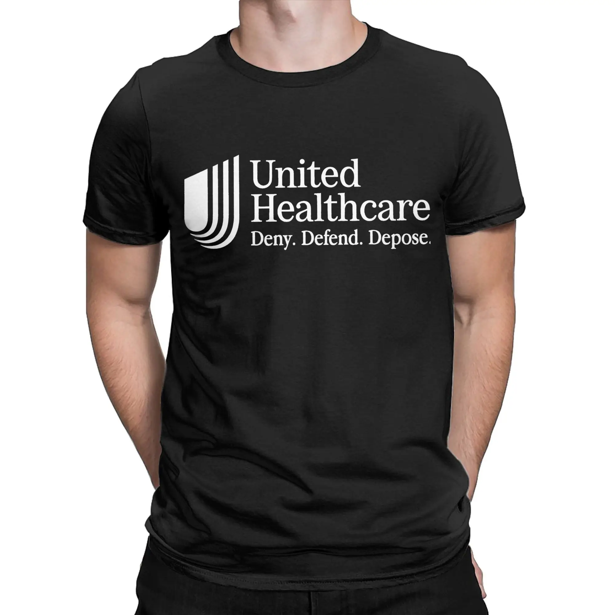 United Healthcare Unitedhealthcare T-Shirt Men's Cotton Clothes Funny  Round Neck Short Sleeve