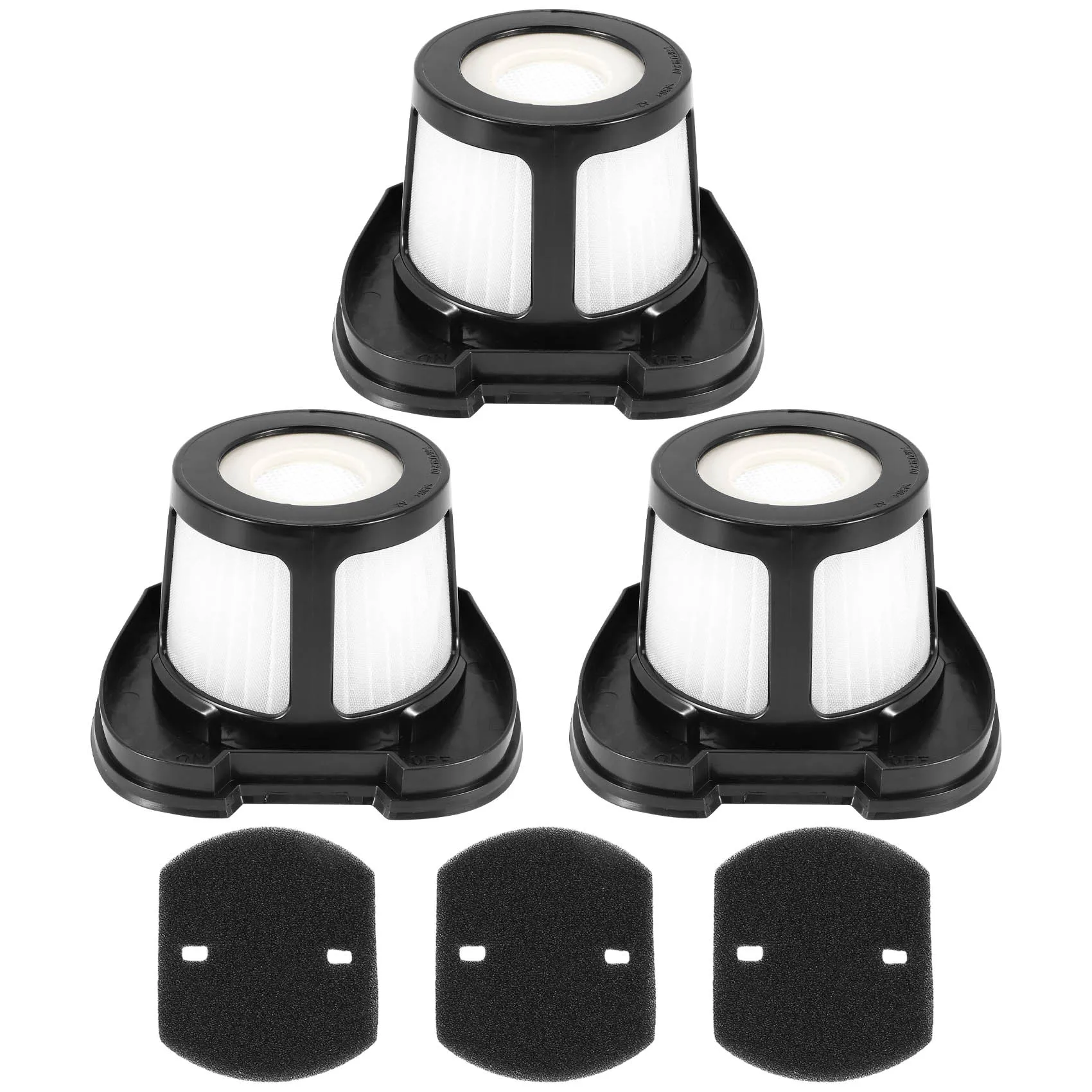 MLGB-3 Pack Filters For Bissell 2390 2390A 2389 Pet Hair Eraser Cordless Pet Hand Vacuums Part 614212 1614203 1614204