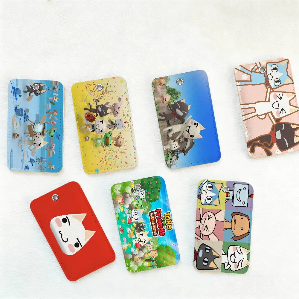 

Inoue Toro CUTE Card Holders Student ID Card Protective Cover Cases Student Campus Access Cards Key Chain Anti-lost