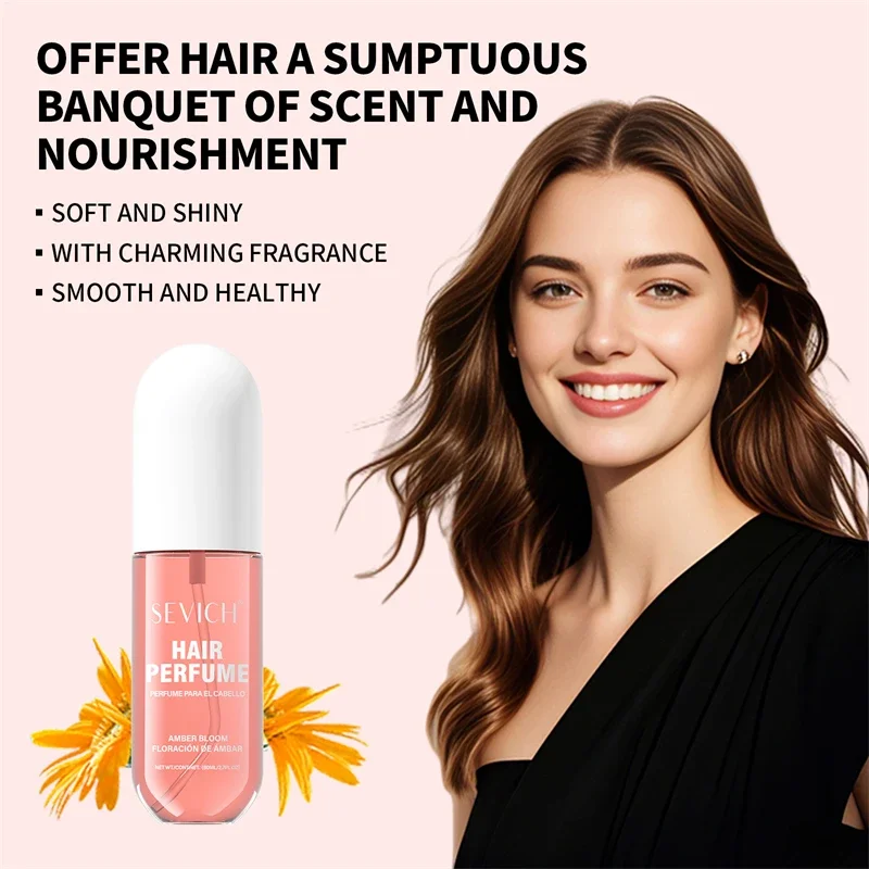 Hair Essential Oil Beauty Hair Care Hair Perfume for Women Moisturing Brightrning Softening Hairs Nourish Hair Care Oil 80ml