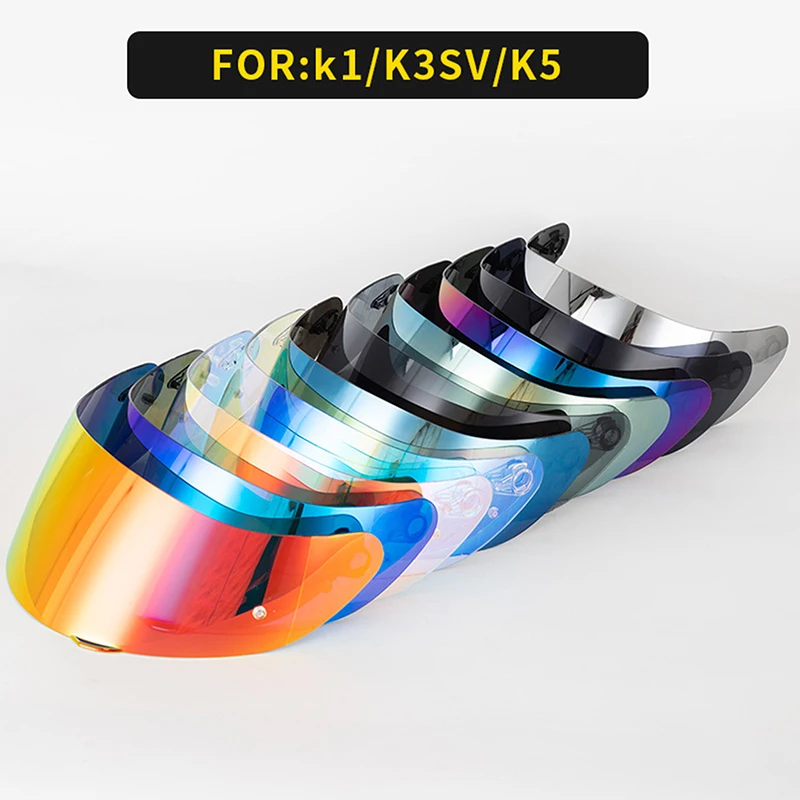 New Helmet Visor For AGV K1 K3SV K5 Motorcycle Helmet Glasses Motorbike Helmet Discoloration Lens Night Vision Visor Lens Shield