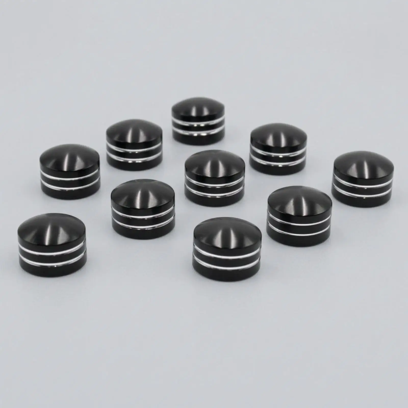 Chrome Screw Cap Aluminum Alloy Motorcycle Bolt Head Cover Cylindrical Build Internal Clip for Two Wheeled Vehicle Garage
