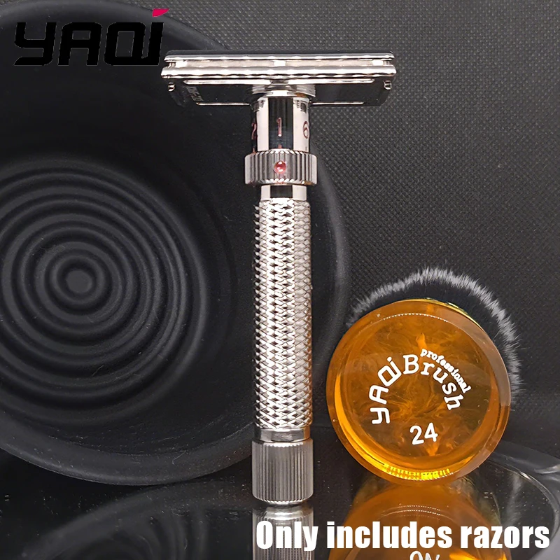 2026 New Arrival！Yaqi Ultima Stainless Steel Adjustable Safety Razor for Men - Comfortable Shaving Experience