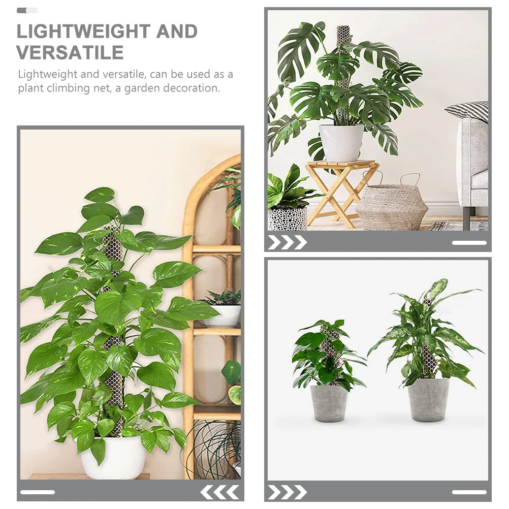 1 مجموعة 1 مجموعة شبكة تسلق النباتات لحديقة دعم القطب الطحلب شبكة حبل بلاستيكي الكرمة أداة التدريب بوعاء نباتات داخلية وخارجية #1