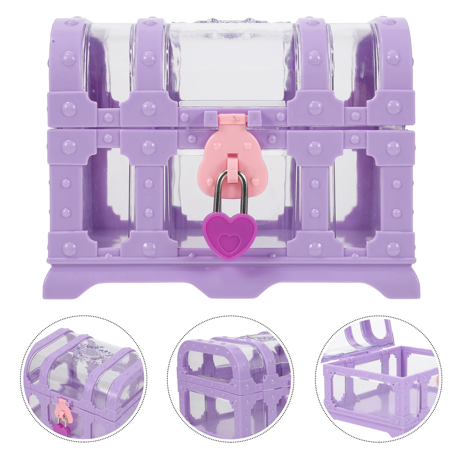 

s with Locked Treasure Chest Gifts Pirate for s Small Plastic Make up Child