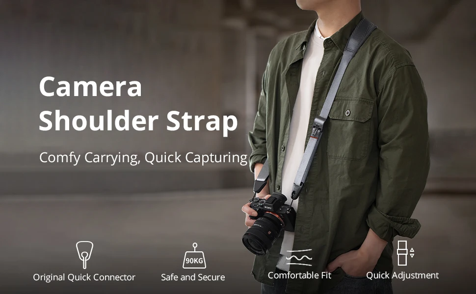 PGYTECH Kamera-Schultergurt, Schnellverschluss-Schnallen, Upgrade-Umhängeband für Fotografen, Kameragurte für Canon Sony DSLR/SLR – Detail 2