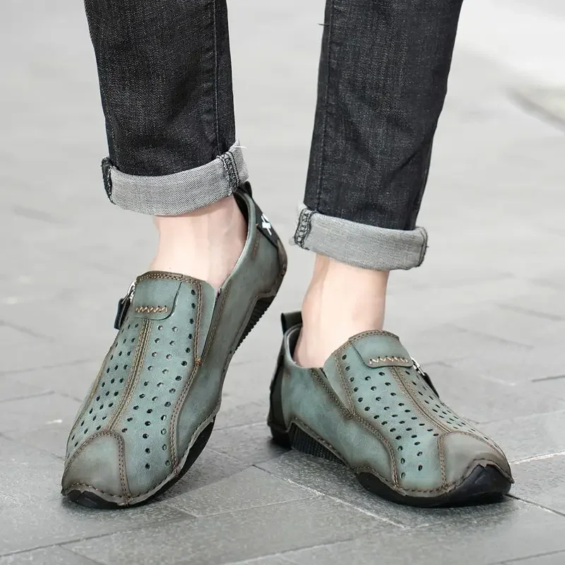 Non Slip and Waterproof Leather Shoes for Men Casual Flat Man Shoe High Quality Fashion Luxury Sale In Promotion Elegant Common image 5
