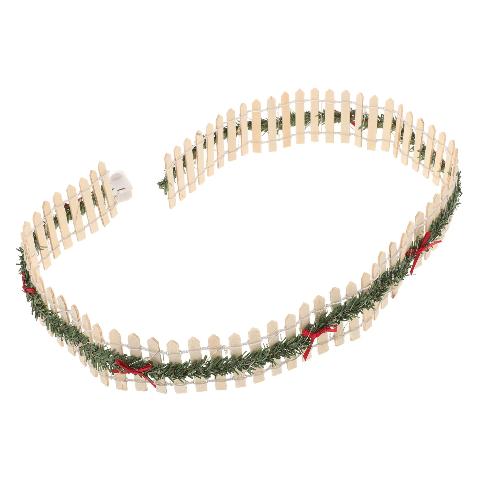 

Mini Wooden Fence for Garden Decorative Tiny Fence Farm Decor Easy Installation Miniature Things for Sandbox Setups