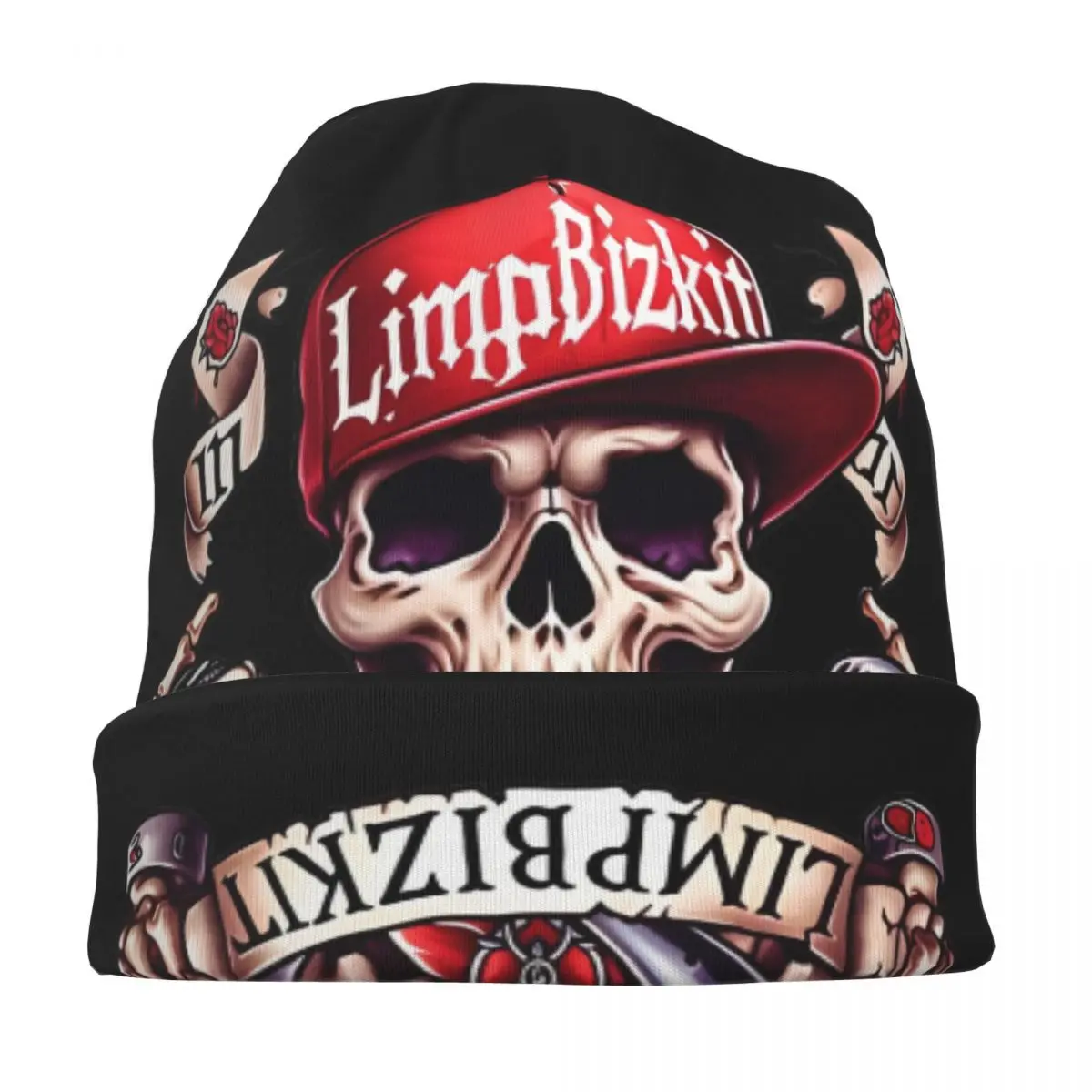 Limp Bizkit Rap Bonnet Hats Cool Street Rock Skullies Beanies Hat Unisex Summer Dual-use Caps