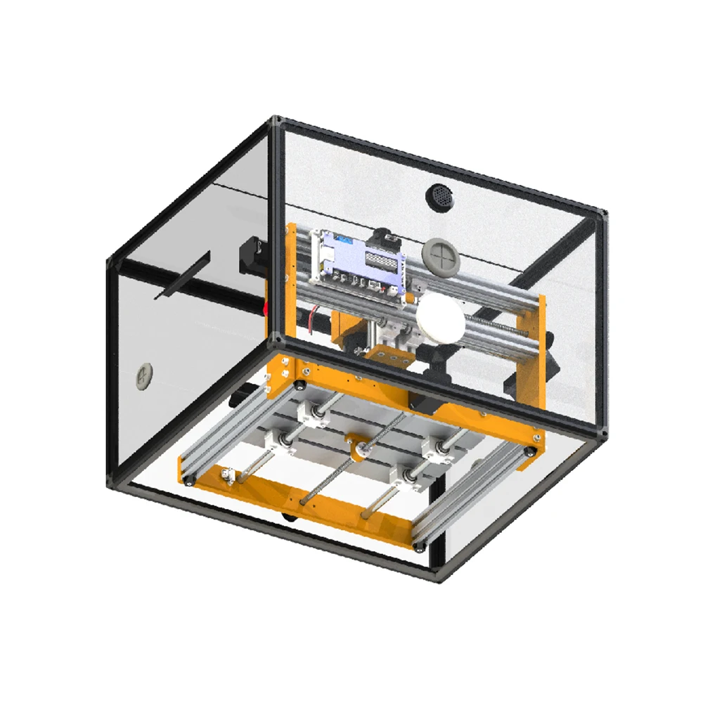 CNC Engraving Machine Protective Cover Acrylic Display Case Abrasive Dust Baffle Dust Box for DIY Hand Tools Woodworking