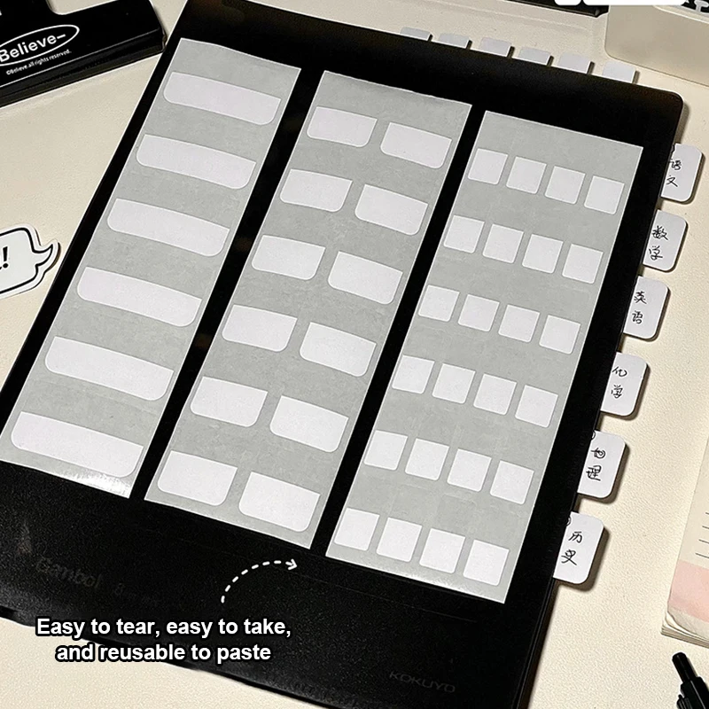 New 120/240 Sheets Of Creative Index Stickers Students Simple Label Stickers Classification Bookmark Stickers Sticky Notes