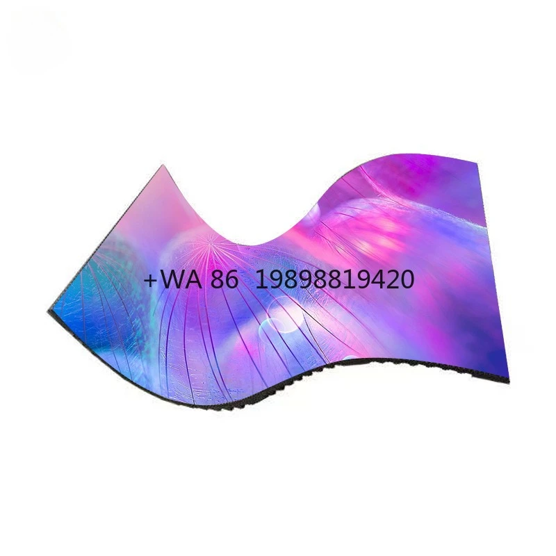 Hot Selling Customized P3.07 Indoor OutdoorFlexible LED Video Wall Display Screen Special Shape Soft LED Module