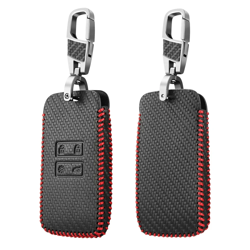 

Leather Car Key Cover Case For Renault Captur Megane Talisman Espace Clio Zoe Koleos Scenic 4 Arkana Dacia Sandero Card