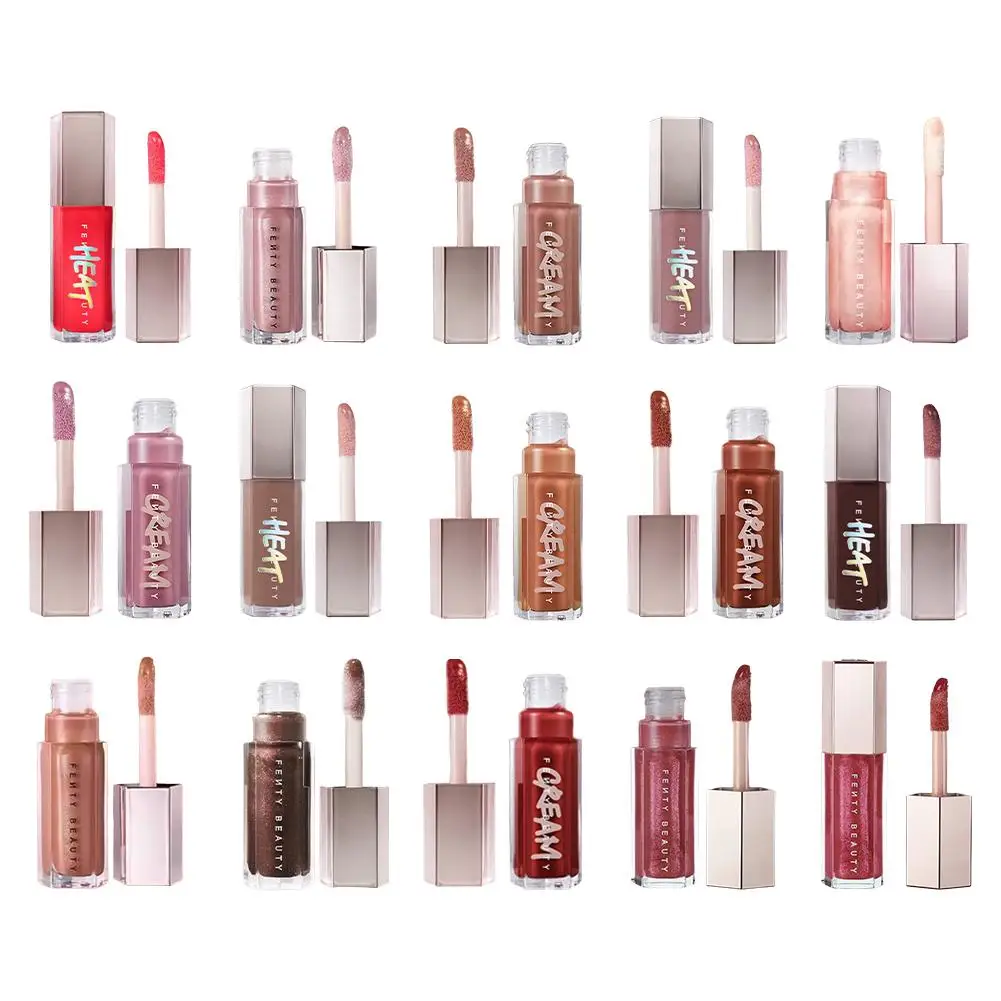 15 色リップグレーズ五角形高光沢ダイヤモンドきらめくガラスミラーリップグロスグリッター保湿プランパー長期的な