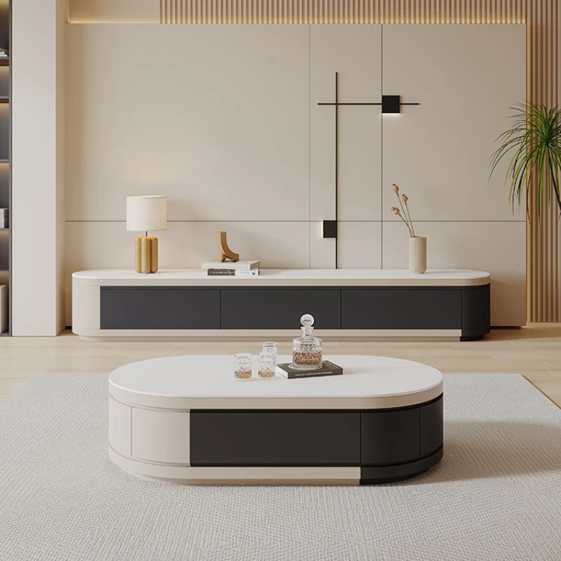 Display Mount TV Stands Cabinet Storage Table Coffee Table Set Modern Living Room TV Stands Mobile Shelf Mesa Furniture Bedroom image 2