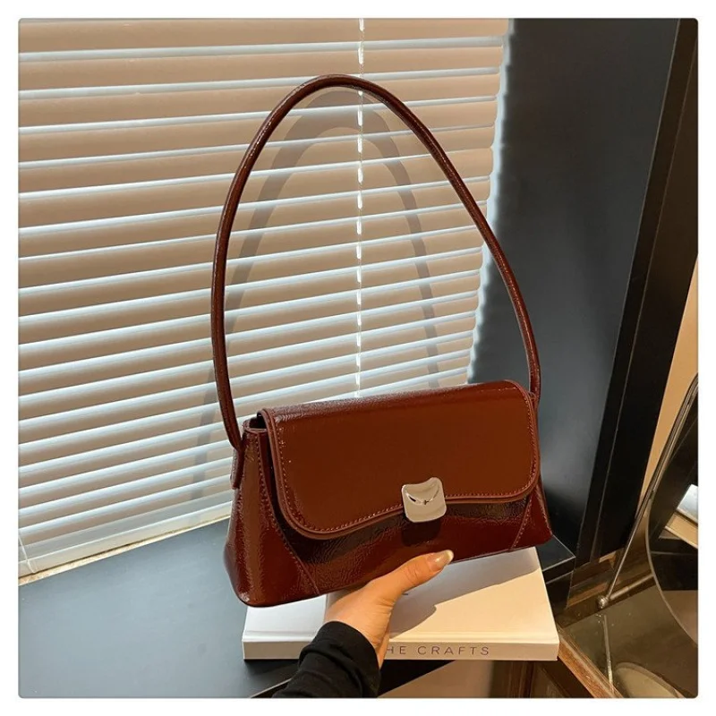 

Изящная элегантная женская кожаная сумка класса люкс 2025 года, известный дизайнер, простая, популярная, повседневная ​