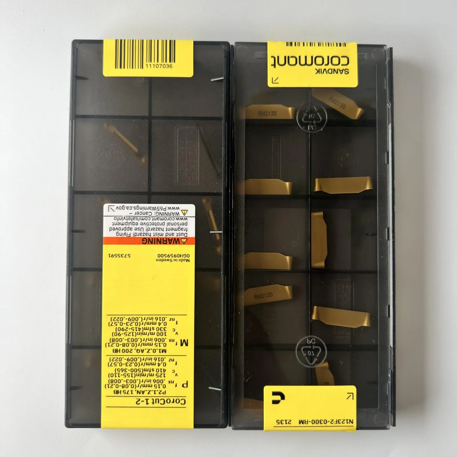 

SANDVIK / N123F2-0300-RM 2135 / Original Swedish hard alloy blade 10 Pcs