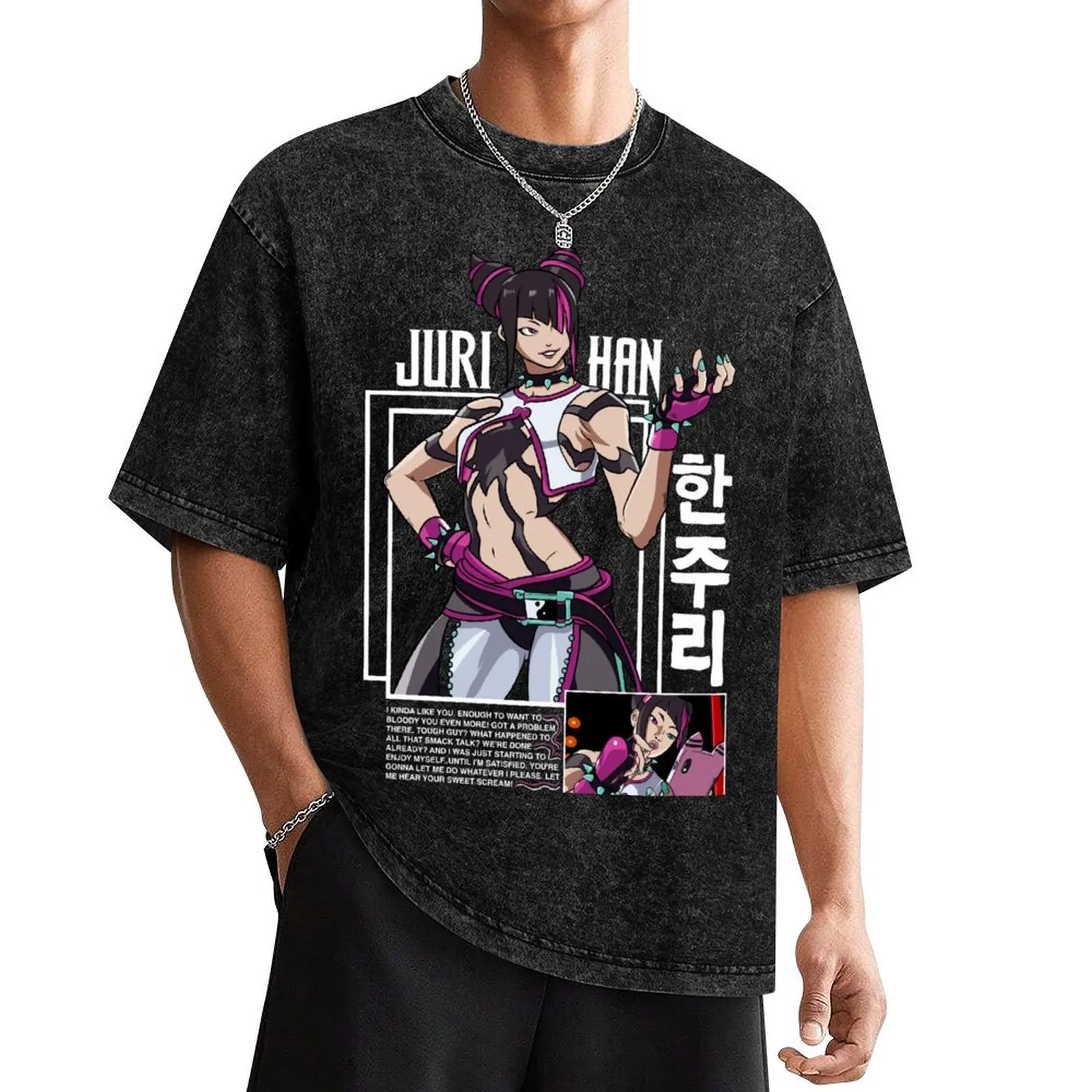 Juri T-Shirt oversized Aesthetic clothing men t shirts