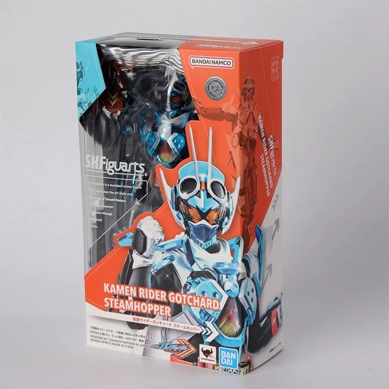 Bandai S.H.Figuarts KAMEN RIDER GOTCHARD STEAMHOPPER figura de acción de Anime articulaciones SHF genuinas modelo móvil juguetes adornos regalo