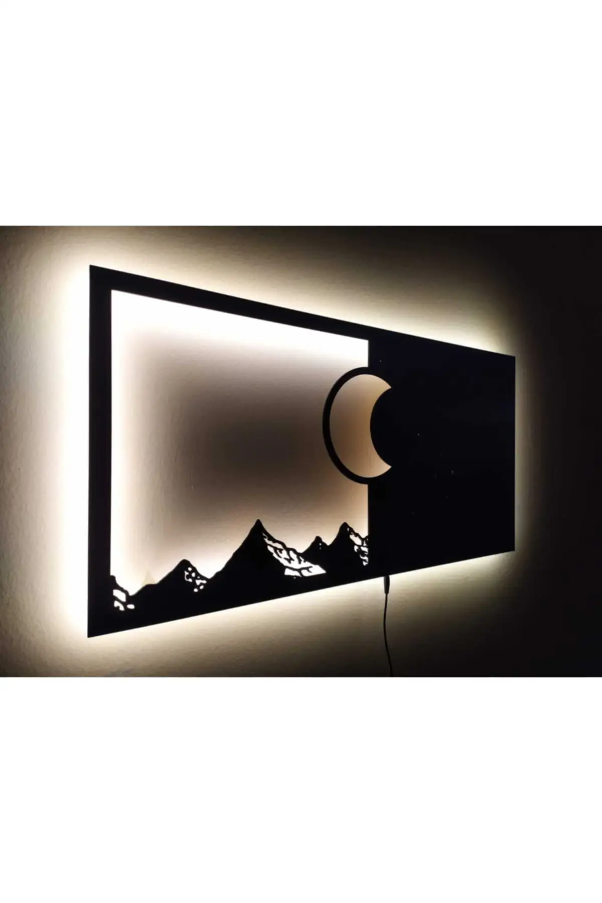 Handmade Table Day N Night Led Lighted Painting Wall design led lighted wall design wall art