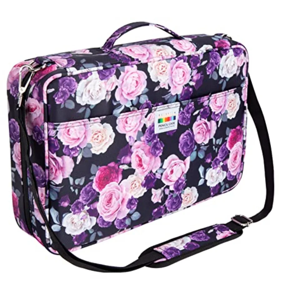 

480 Slots Colored Pencil Case - Big Capacity Pen Case Organizer with Multilayer Holder large Colored Pencil Case Rose