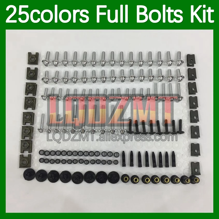 268pcs Body Bolt Full Screws Kit For YAMAHA YZF-R3 R 25 YZFR3 YZFR25 YZF R3 R25 14 15 16 2014 2015 2016 Fairing Bolts screw Nut