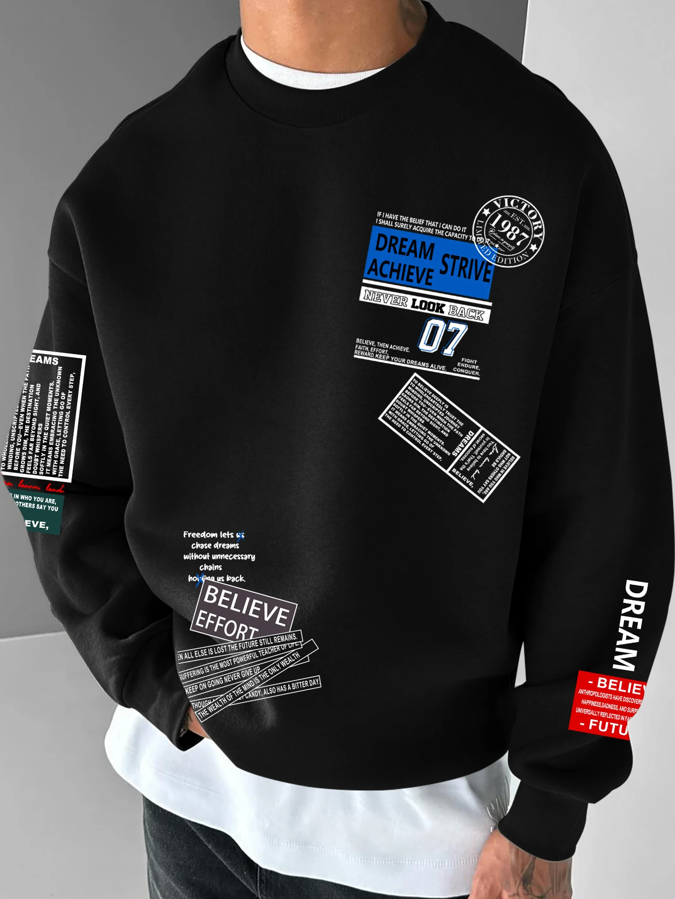 Men'S Fashion Labels - Sweat-shirt tendance pour hommes et femmes,
