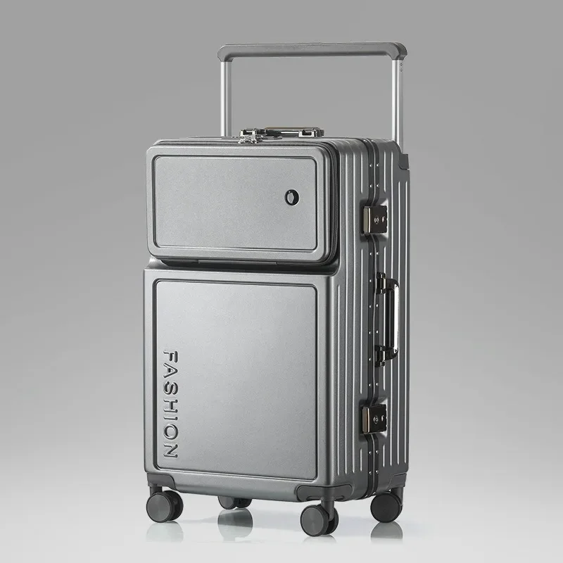 20 "24" 26 "Inch Reiskoffer Vooropening Trolley Case met Wielen Boarding Bag Lichtgewicht Rolling Bagage voor Meisjes