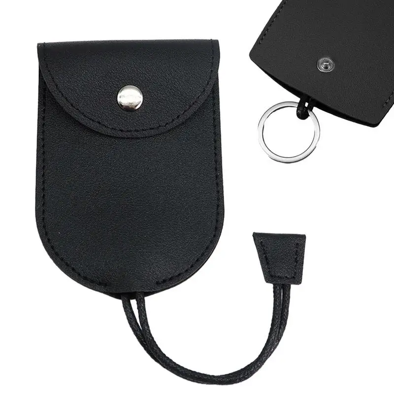Car Key Holder PU Leather Pull Type Key Cover All Around Protection Handmade Vehicle Key Holder Secure and Not Easy to Pull Down