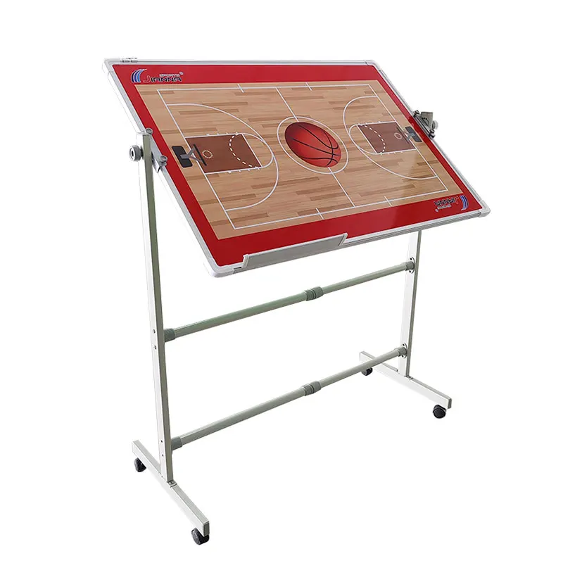 تظهر تكتيكات كرة الصالات هذه المدرب لوحة تكتيكات كرة القدم المغناطيسية من سبائك الألومنيوم من نوع الدعم