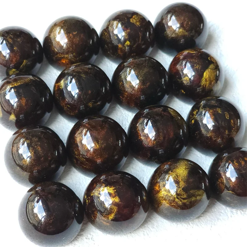 

Новое поступление, 50 шт./лот, 22 мм, цветной блестящий эффект, геометрия, круглая форма, смоляные бусины-кабошоны, ювелирные изделия своими руками, аксессуары для волос для одежды