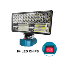 Cordless LED Work Light Rechargeable Emergency Tool Light Lamp Portable Lantern Spotlight For Makita 18V Battery (No Battery)