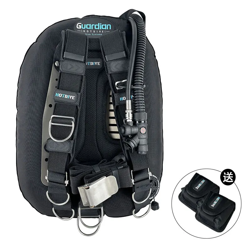 Professional Single‑Tank Tec BCD 25/32LB W‑BC02A with Aluminum Backplate,Various Fit Options for Teen‑Adult Underwater Diving