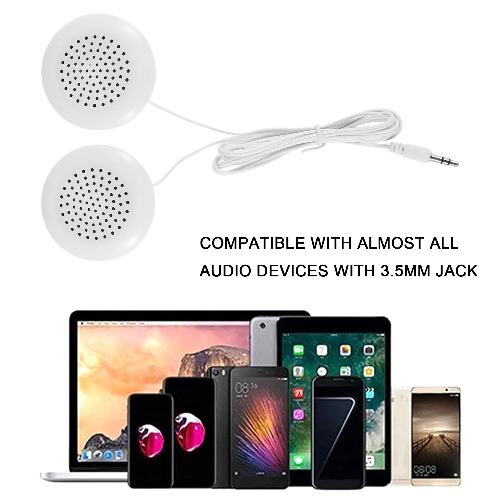 Mini altavoz universal con almohada para el cuello con enchufe de 3,5 mm para iPhone para iPod MP3 MP4 Player