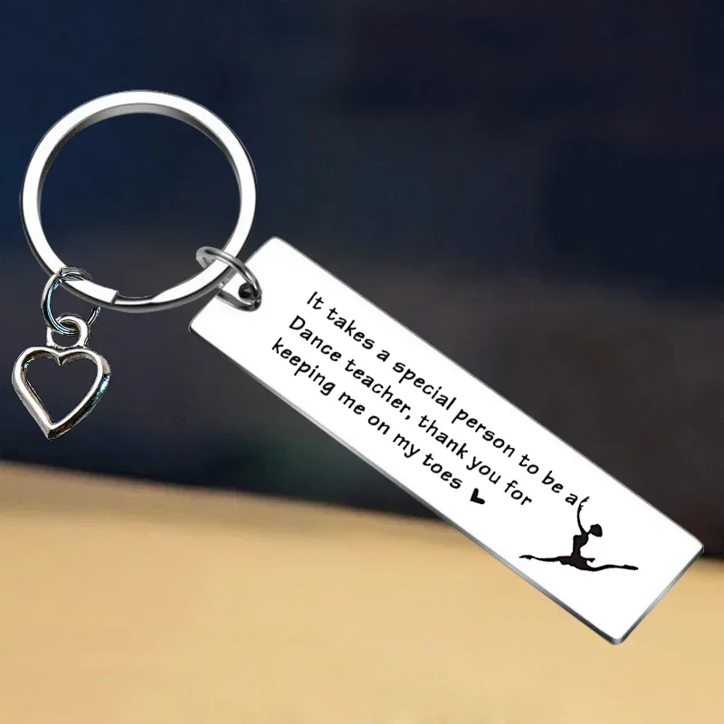 New Dance Teacher Appreciation Gift Keychain Thank You Gift Key Rings Dance Instructors Dance Teacher birthday chrismas gift