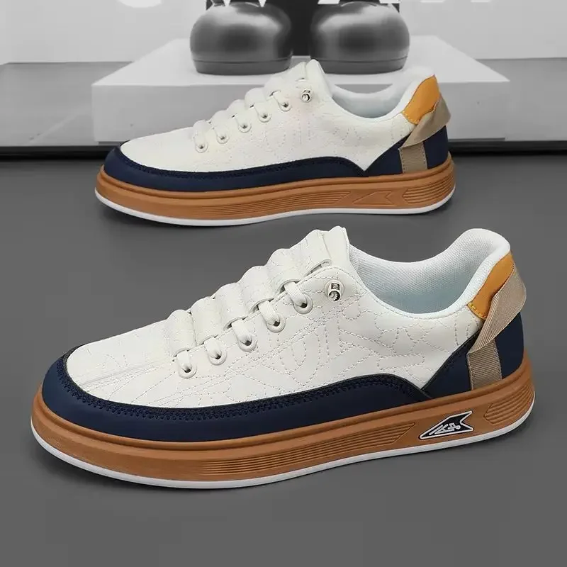 Новые тенденции 2025 года, винтажный стиль, летняя мужская спортивная обувь, модная прогулочная обувь для взрослых, эластичные классические мужские кроссовки без шнуровки