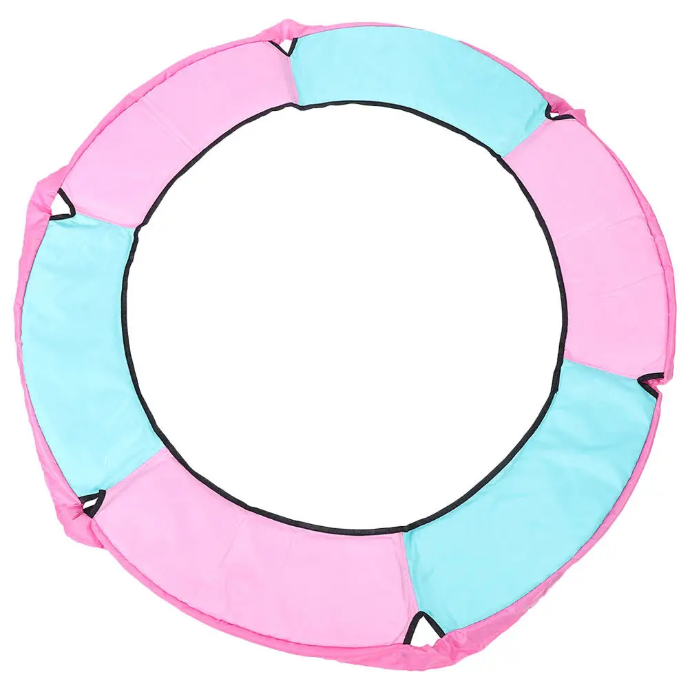 Round Trampoline Spring Cover Oxford Cloth Safety Edge Pad with Elastic Rope Fixing Straps Outdoor